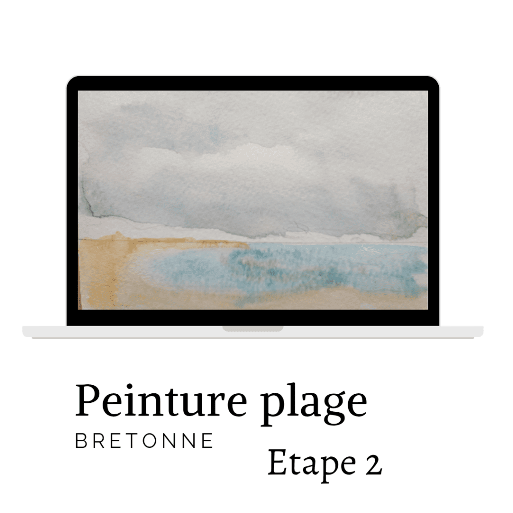 aquarelle bord de mer bretagne