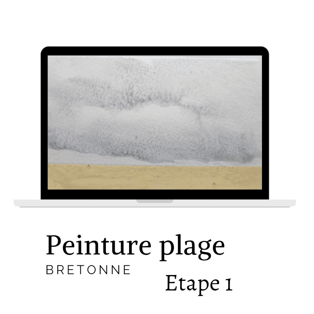 aquarelle bord de mer bretagne