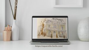 dessin maison americaine victorienne