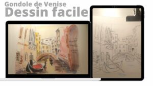 gondole venise dessin facile