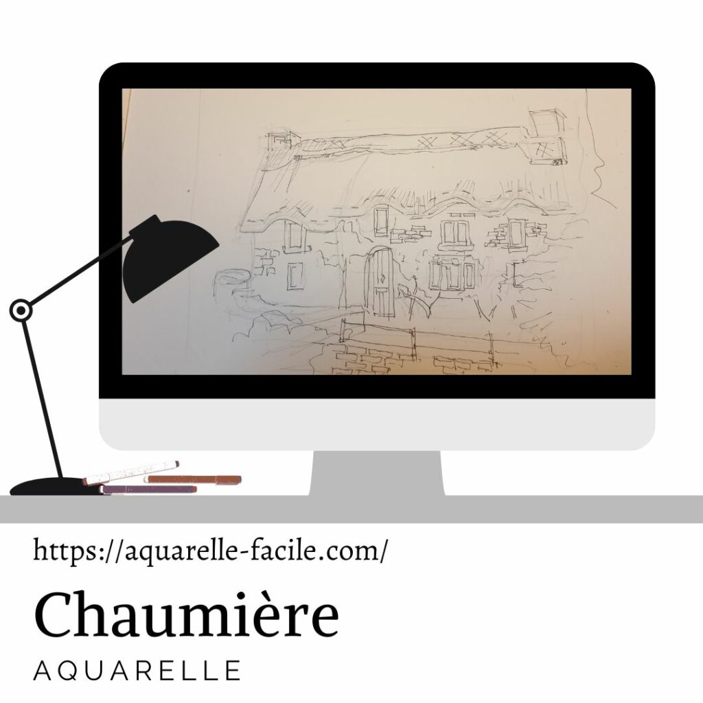 dessin chaumière