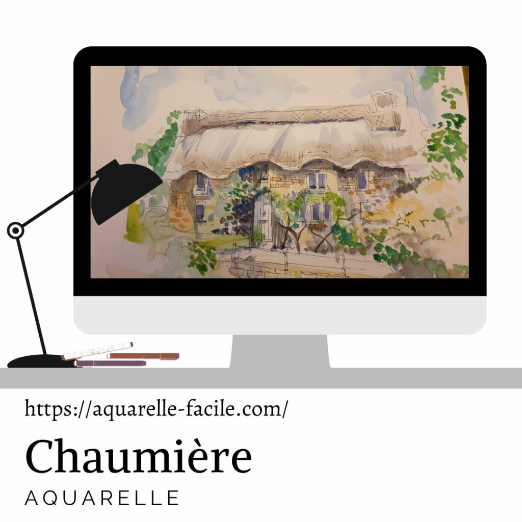 dessin chaumière