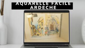 aquarelle ardèche