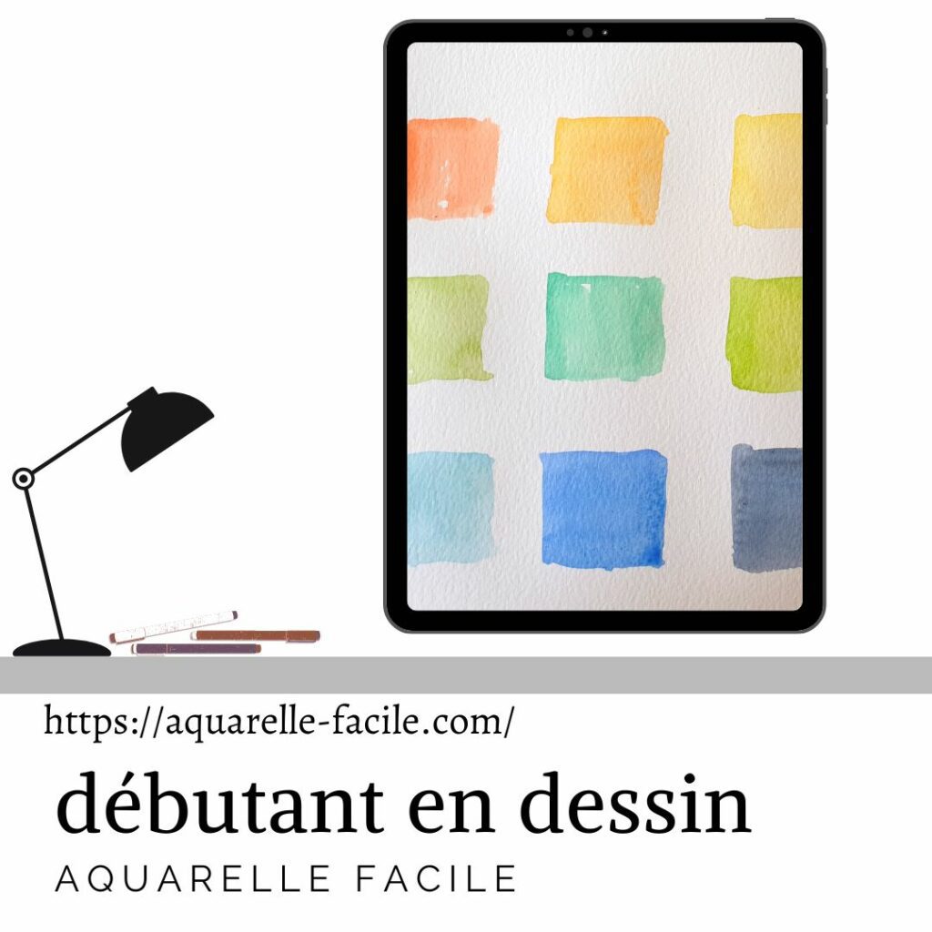 débutant dessin aquarelle facile