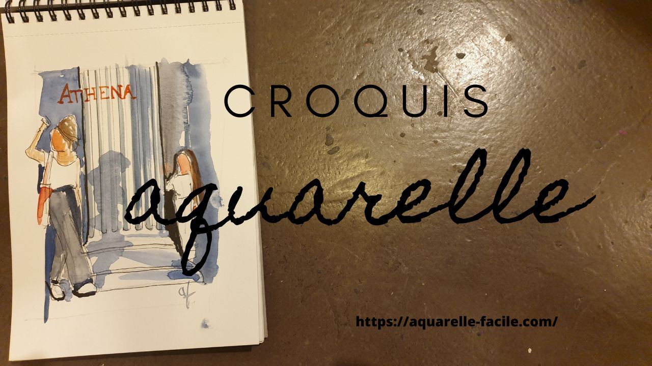 Carnet Aquarelle Premium 300g/m² - Carnet De Voyage Avec Poche Intérieure, 20 Pages Pour Techniques Aquarelle & Mixtes, Sketchbook Portable