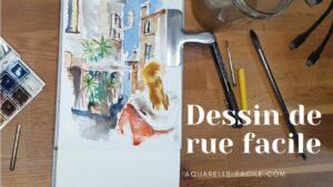 Dans cet article vous allez trouver une multitudes d'exemples de dessin de rue facile à l'encre et à l'aquarelle.