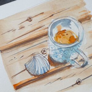 Kit Aquarelle Palette D'aquarelle De Voyage à 15 Grilles - Kit Miniature Transparent - Palette De Poche De Voyage Esquissable Avec Clip De Classeur - Portable Pour Artiste Mini Palette Aquarelle