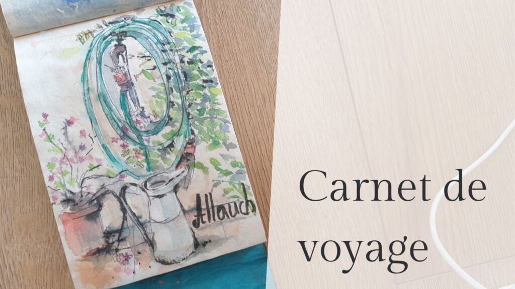 carnet de vacances aquarelle