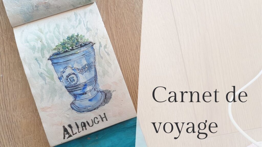 Troisième croquis aquarelle de mon carnet de vacances