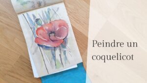 aquarelle facile peindre un coquelicot