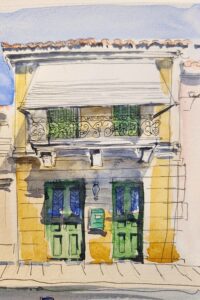 Si ce tutoriel illustre la technique avec un croquis urbain de Venise, le dessin au feutre fin noir et aquarelle s'adapte à une infinité de sujets. Architecture ancienne, ruelles de village, façades colorées, marchés animés, cafés de quartier… tout sujet qui présente des lignes, des textures et des volumes se prête parfaitement à cette approche. Mais au-delà de l'architecture, de nombreux artistes utilisent également cette combinaison feutre fin et aquarelle pour le dessin botanique, les portraits ou les scènes de vie quotidienne. Dans tous les cas, les mêmes principes s'appliquent : le trait doit être posé avant la couleur, et les zones claires ou lumineuses doivent être anticipées dès l'étape du dessin. L'un des grands avantages de cette technique est aussi sa portabilité. Un carnet aquarelle de format A5, quelques feutres fins et une petite palette de poche — c'est tout ce qu'il vous faut pour pratiquer n'importe où, en voyage comme dans votre jardin. C'est d'ailleurs pour cette raison que le croquis au feutre et aquarelle est devenu une pratique phare du mouvement Urban Sketchers, actif dans le monde entier. Commencez par un sujet simple près de chez vous, et laissez venir l'envie d'aller plus loin.
